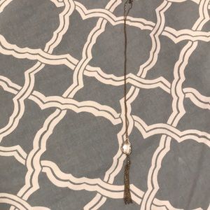 necklace with clear stone